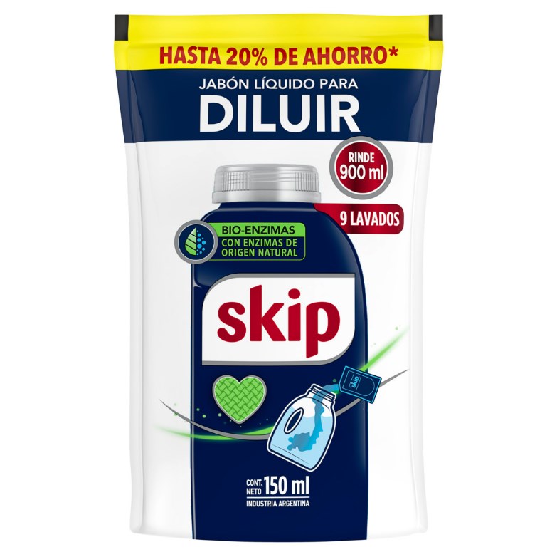 JABON LIQUIDO SKIP PARA DILUIR  X 150 ML