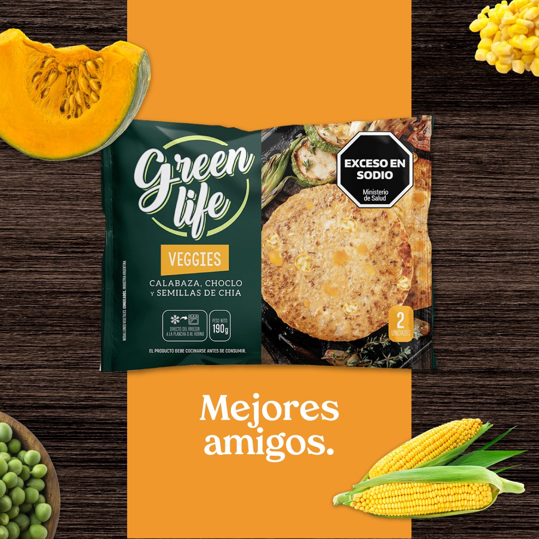 MEDALLON GREEN LIFE CALABAZA Y CHOCLO 95 G X 2