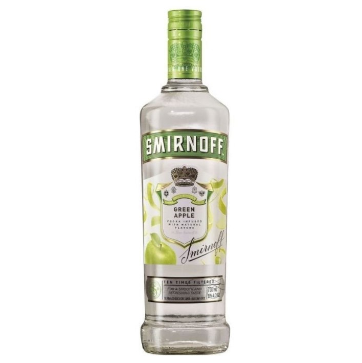 VODKA SMIRNOFF FLAVORS APPLE x 700 CC